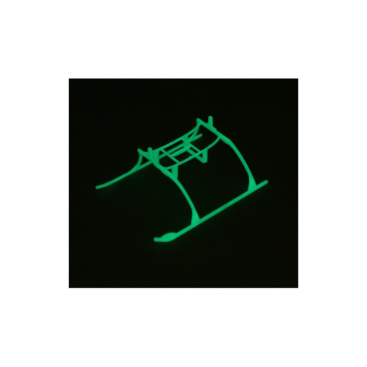 EF-2222GL (EFLH2222GL) - Landing Skid and Battery Mount Set, Glow in the dark: BCMX E-flite