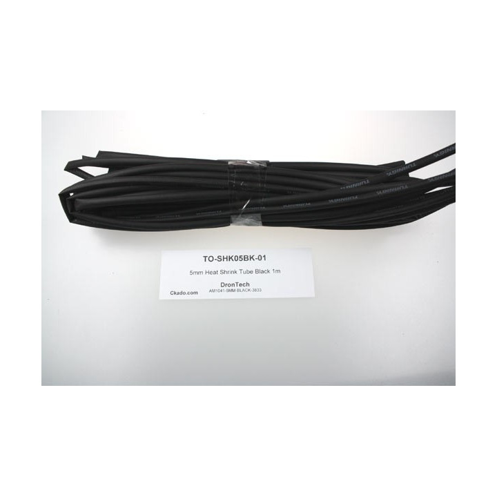 TO-SHK05BK-01 - 5mm Heat Shrink Tube Black 1m