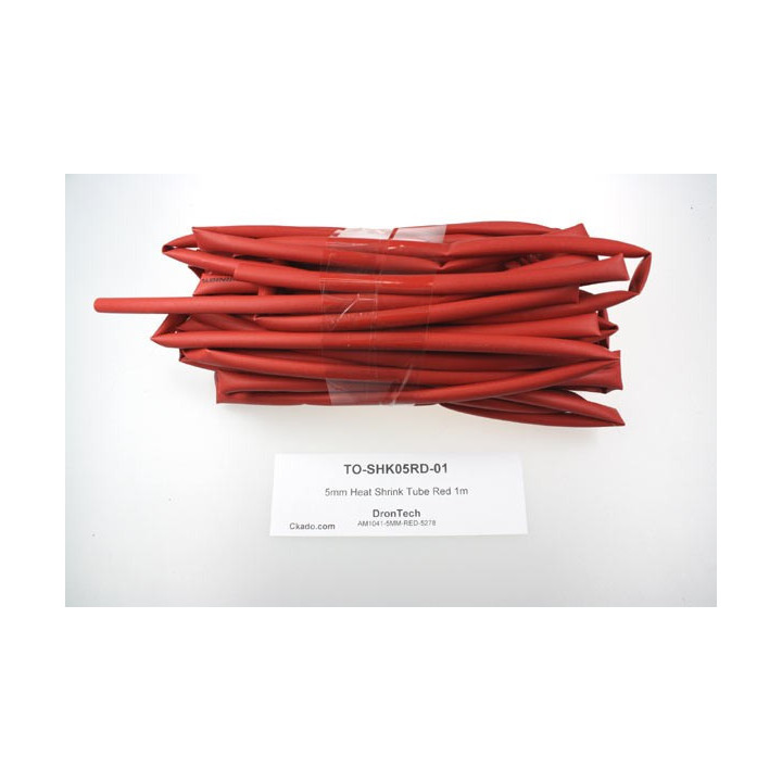 TO-SHK05RD-01 - 5mm Heat Shrink Tube Red 1m