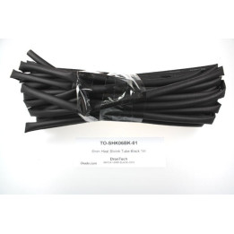 TO-SHK06BK-01 - 6mm Heat Shrink Tube Black 1m