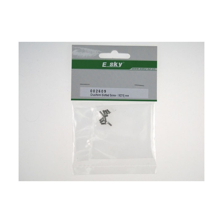 EK-002609 - Cruciform Slotted Screw (M2*5) 10pcs Esky