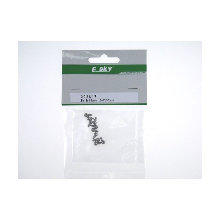 EK-002617 - Ball End Screw (S 4*L3.5)10pcs Esky