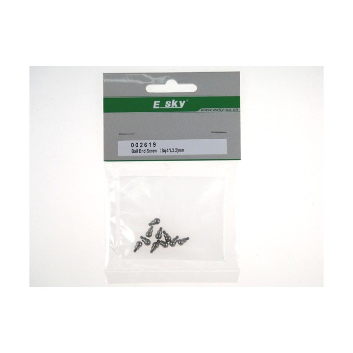EK-002619 - Ball End Screw (S 4*L3.2)10pcs Esky