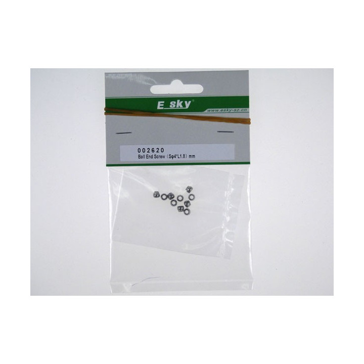 EK-002620 - Ball End Screw (S 4*L1.8)10pcs Esky