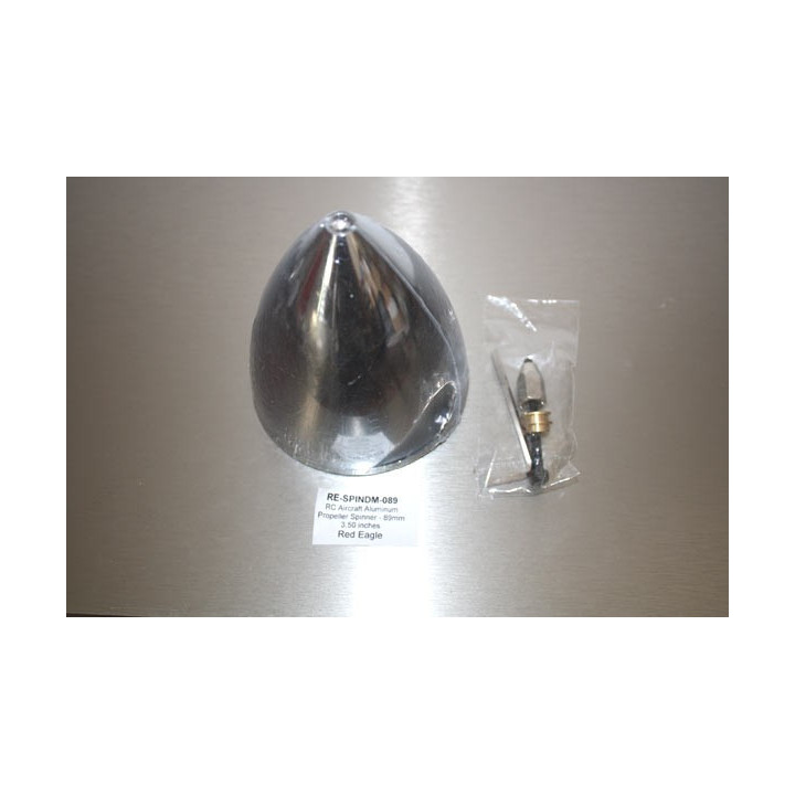 RE-SPINDM-089 - RC Aircraft Aluminum Propeller Spinner - 89mm 3.50 inches Red Eagle
