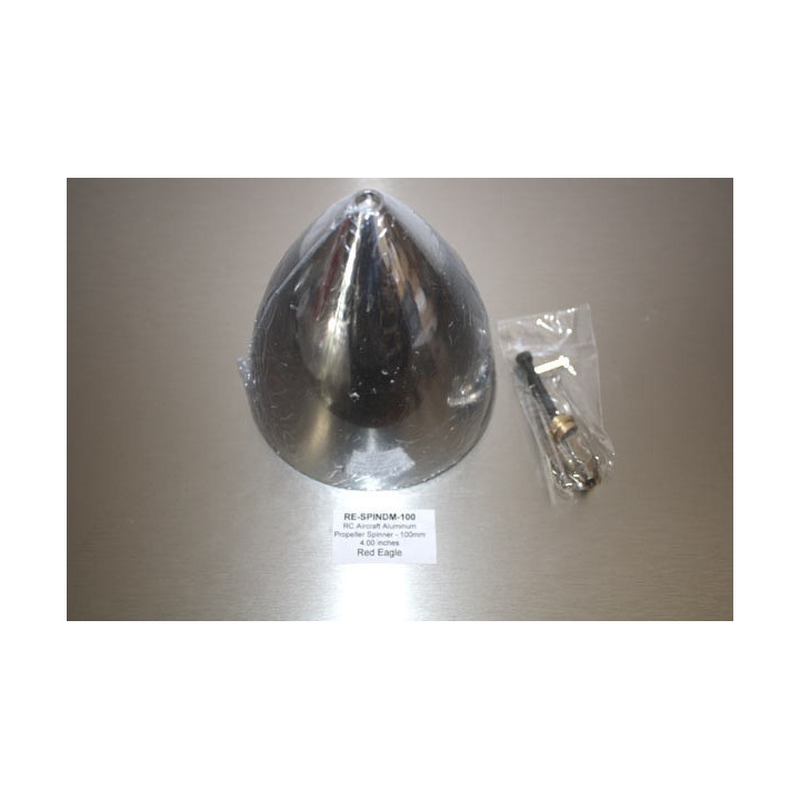 RE-SPINDM-100 - RC Aircraft Aluminum Propeller Spinner - 100mm 4.00 inches Red Eagle