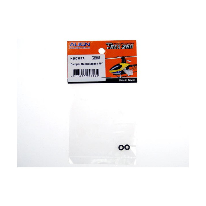 AL-H25038TA - T-Rex 250 - Damper Rubber/Black 75° Align