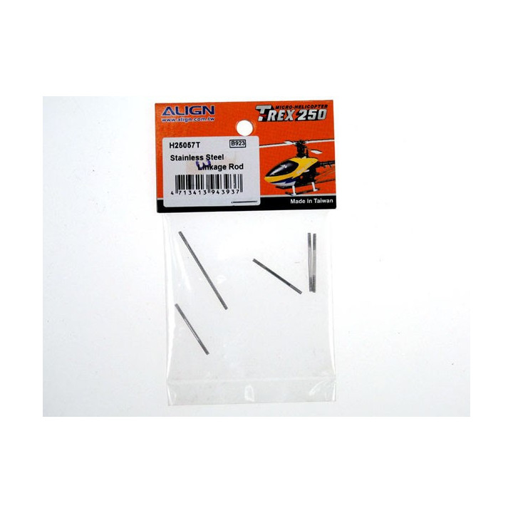 AL-H25057T - T-Rex 250 - Stainless Steel Linkage Rod (H25057T) Align
