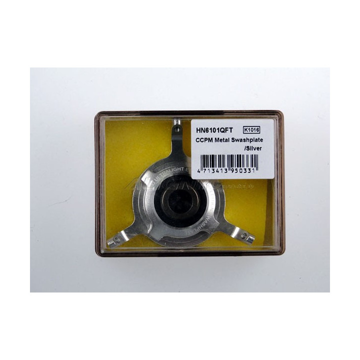AL-HN6101QF - T-Rex 600 - CCPM Metal Swashplate/Silver (HN6101QF ) Align