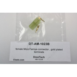 DT-AM-1023B-female MicroTamiya connector , gold plated terminals