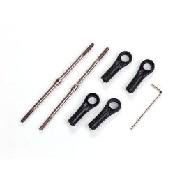 EA-051 - Titanium Turnbuckles (pitch)(for TRex 600 series) Xtreme