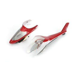 EF-2427 (EFLH2427) - Complete red Canopy w/ LEDs(Installed): BCMX2 E-flite