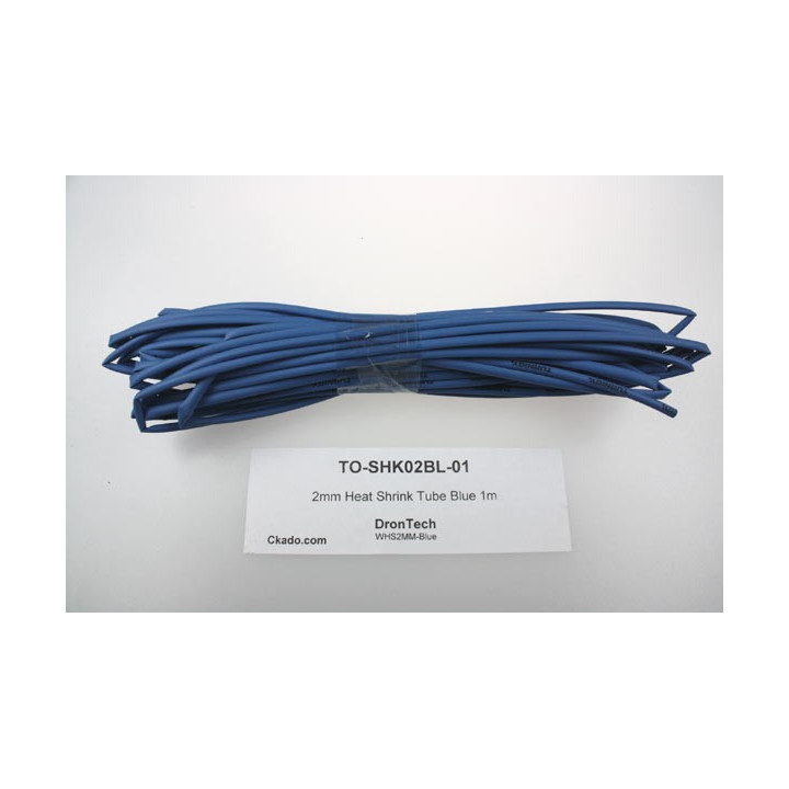 TO-SHK02BL-01 - 2mm Heat Shrink Tube Blue 1m