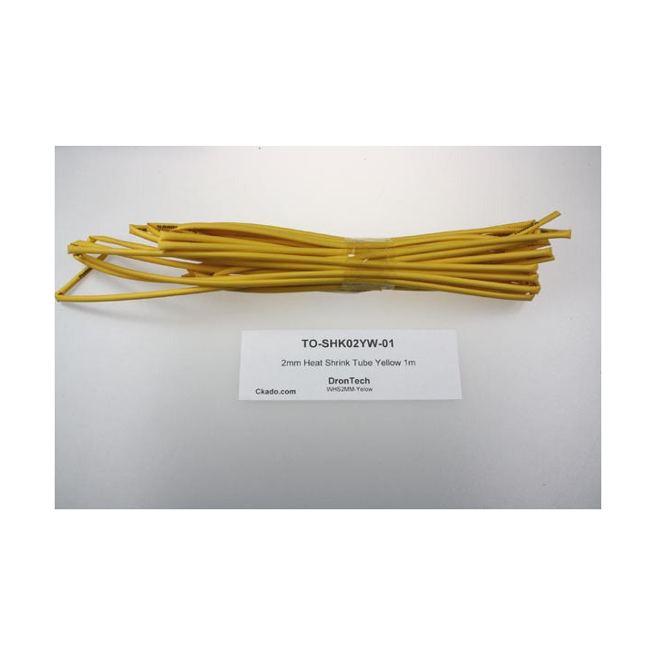 TO-SHK02YW-01 - 2mm Heat Shrink Tube Yellow 1m