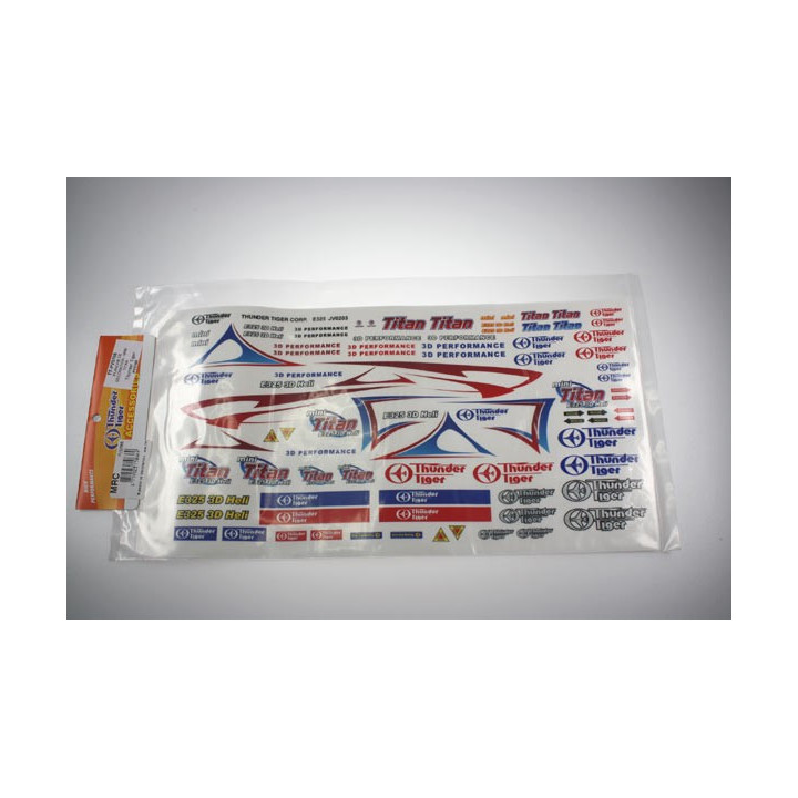TT-PV0766 - PLANCHE DE DECORATION - MINI TITAN (PV0766) Thunder Tiger