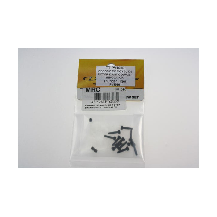 TT-PV1080 - VISSERIE DE MOYEU DE ROTOR D'ANTICOUPLE - INNOVATOR (PV1080) Thunder Tiger
