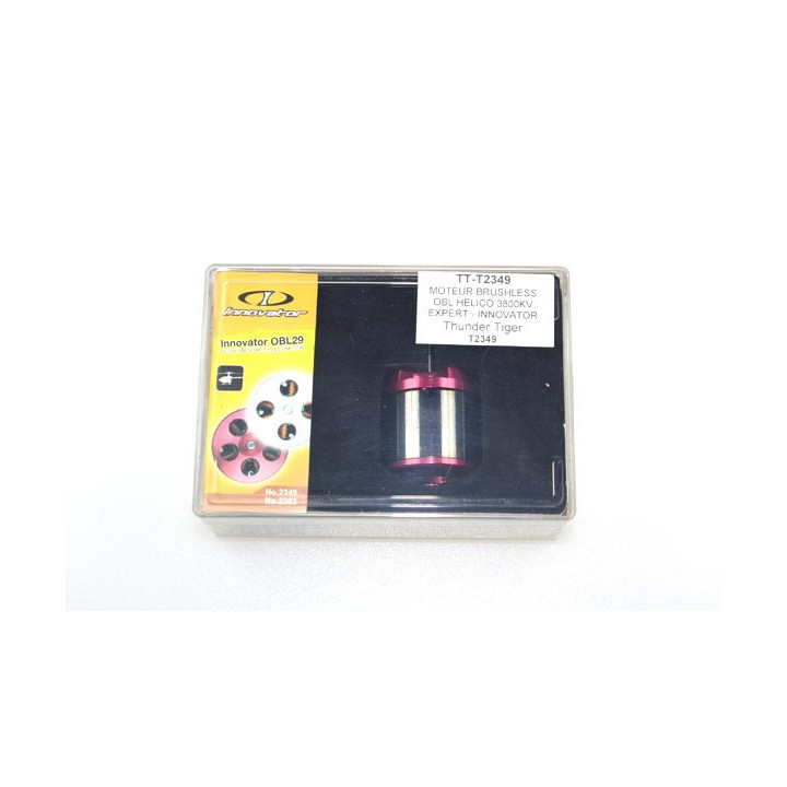 TT-T2349 - MOTEUR BRUSHLESS OBL HELICO 3800KV EXPERT - INNOVATOR (T2349) Thunder Tiger