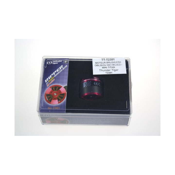 TT-T2381 - MOTEUR BRUSHLESS OBL29/35-10H HELICO / MINI TITAN (2381) Thunder Tiger