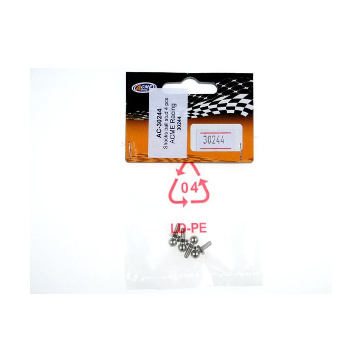 AC-30244 - Shocks ball stud 4 pcs (30244) ACME Racing