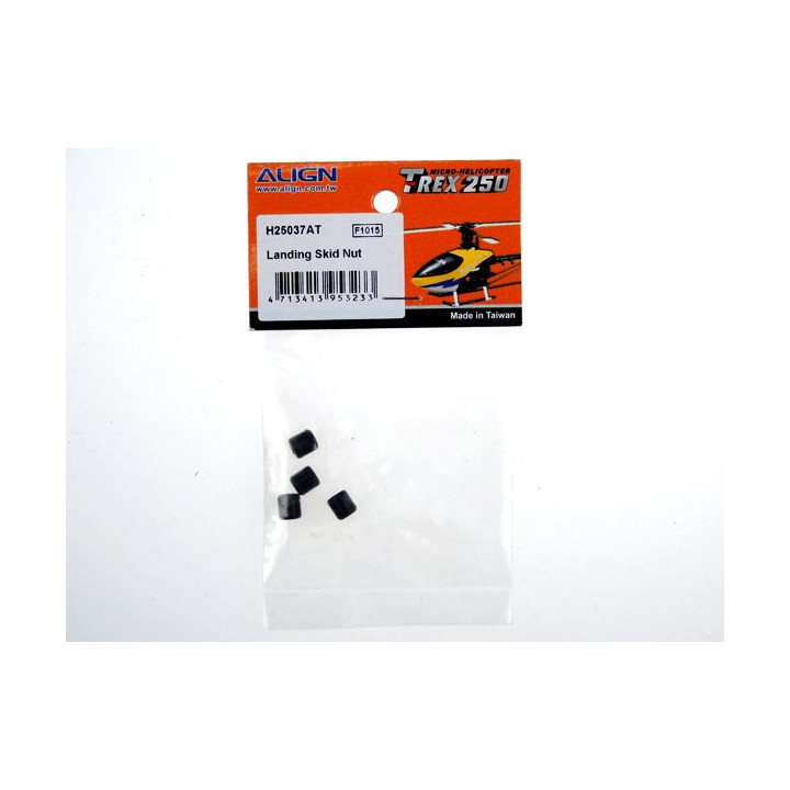 AL-H25037AT - T-Rex 250 - Landing Skid Nut - Black (H25037AT) Align