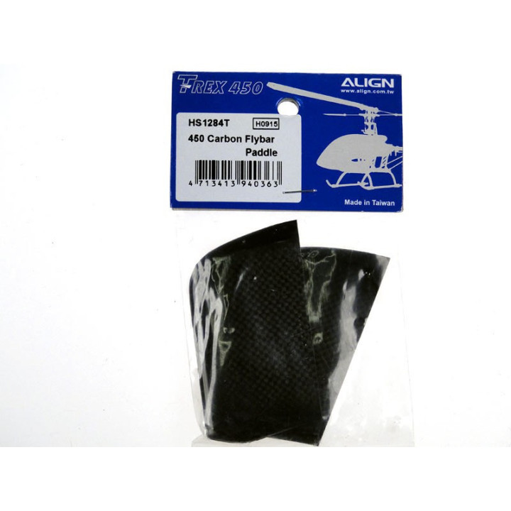 AL-HS1284T - 450 Carbon Flybar Paddle (HS1284T) Align