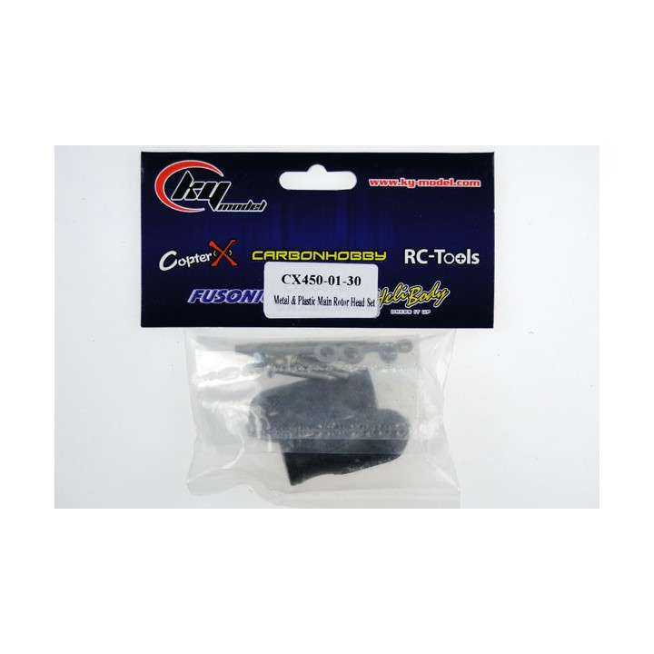 CX-450-01-30 - CopterX - Metal & Plastic Main Rotor Head Set CopterX