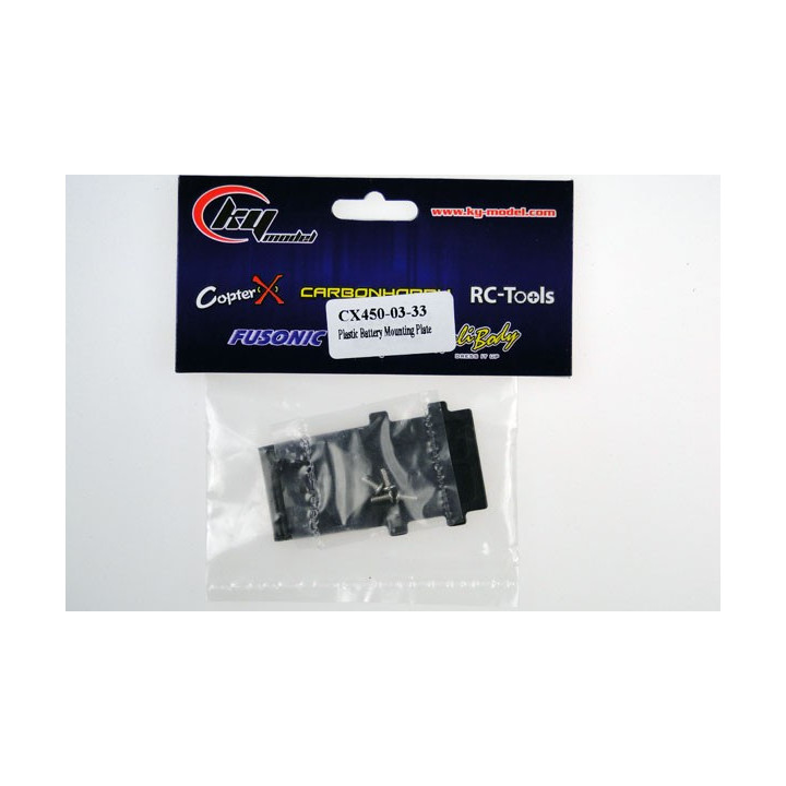 CX-450-03-33 - CopterX - Plastic Battery Mounting Plate (CX450-03-33) CopterX
