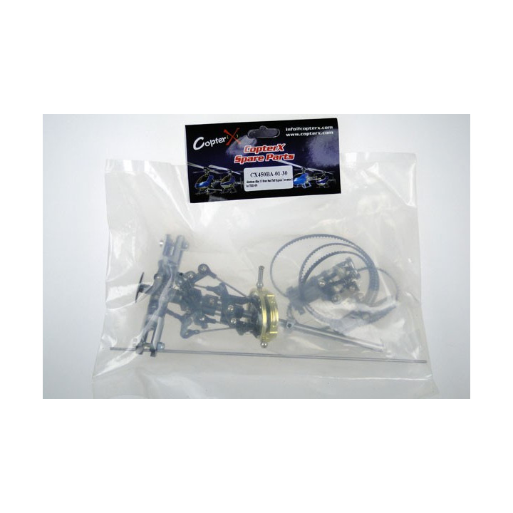 CX-450BA-01-30 - CopterX - Aluminum Alloy 3D Rotor Head Tail Upgrade Conversion Set for TREX 450 (CX450BA-01-30) CopterX