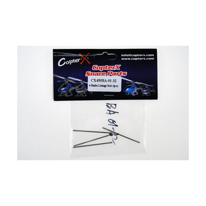 CX-450BA-01-32 - CopterX - 4-Blades Linkage Rod (4pcs) (CX450BA-01-32) CopterX