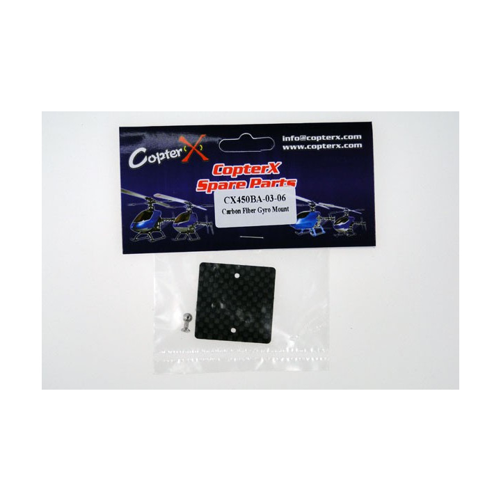 CX-450BA-03-06 - CopterX - Carbon Fiber Gyro Mount (CX450BA-03-06) CopterX