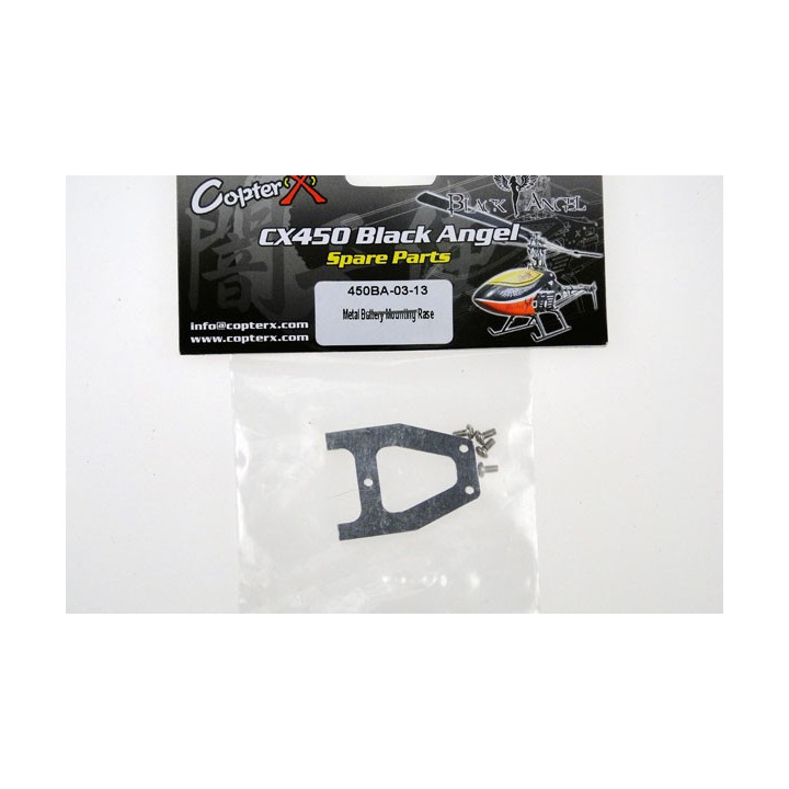 CX-450BA-03-13 - CopterX - Metal Battery Mounting Base (CX450BA-03-13) CopterX