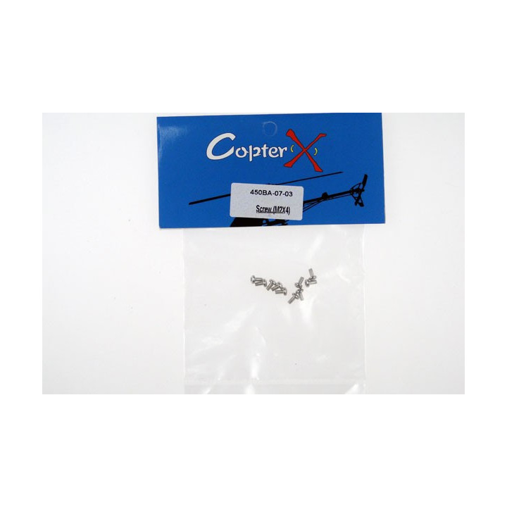 CX-450BA-07-03 - CopterX - Screw (M2X4) (CX450BA-07-03) CopterX