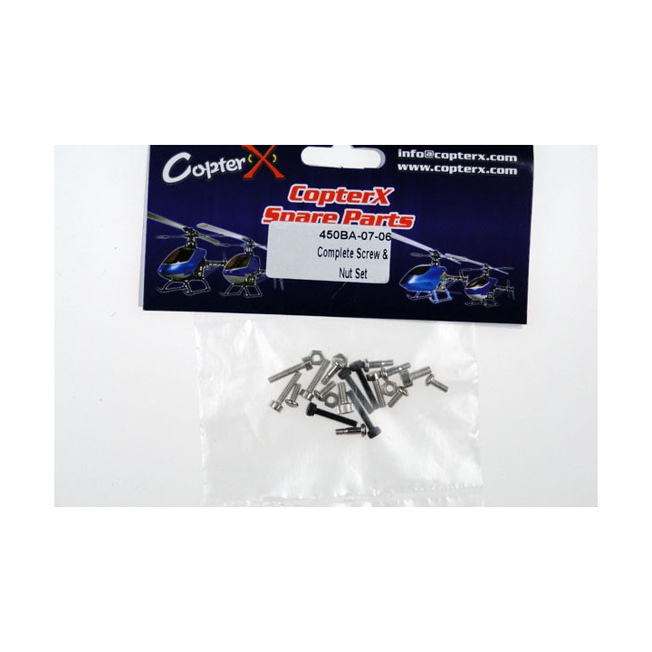 CX-450BA-07-06 - CopterX - Complete Screw & Nut Set CopterX