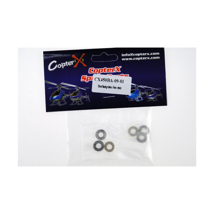 CX-450BA-09-01 - CopterX - Thrust Bearings (4mm x 9mm x 4mm) (CX450BA-09-01) CopterX