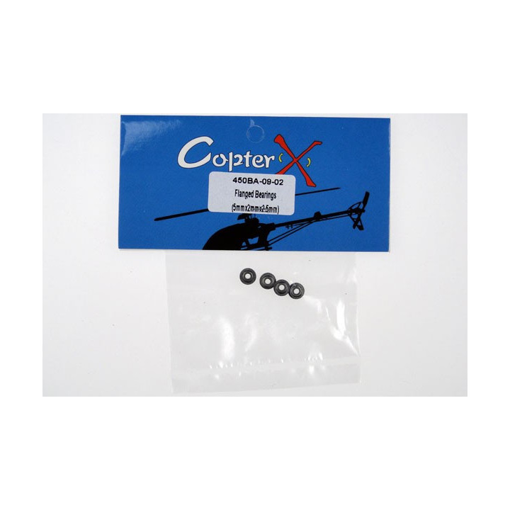CX-450BA-09-02 - CopterX - Flanged Bearings (5mm x 2mm x 2.5mm) (CX450BA-09-02) CopterX