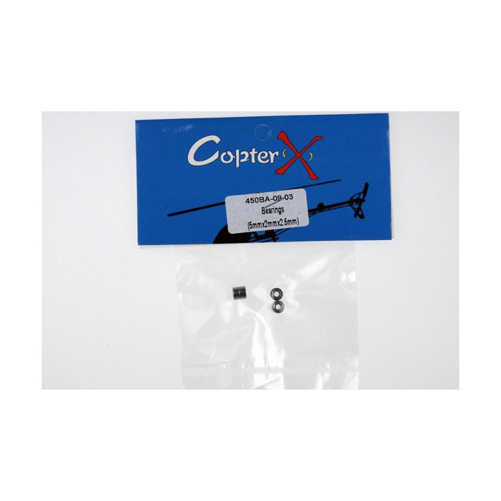 CX-450BA-09-03 - CopterX - Bearings (2mm x 5mm x 2.5mm) (CX450BA-09-03) CopterX