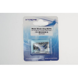 MCPX001 - Metal Blade Grip w/ angular-contacted bearing -Blue (MCPX) Xtreme