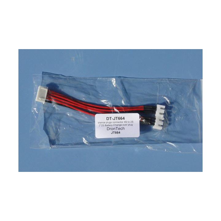 DT-JT664 - blance plugs connector 4S to 2S 2*2S Battery Change over plug