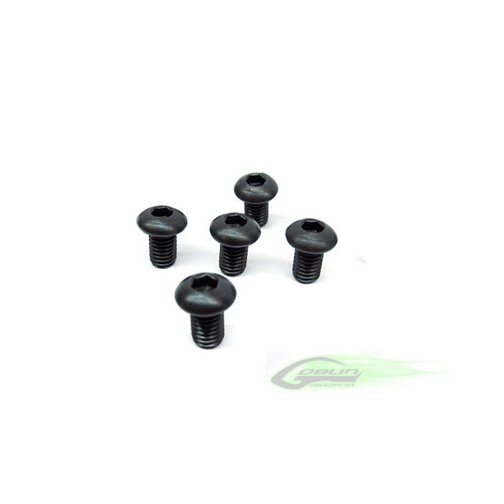 GB-HC096-S - DIN 12.9 Button Head Socket Cap M4x6 (5pcs) Goblin