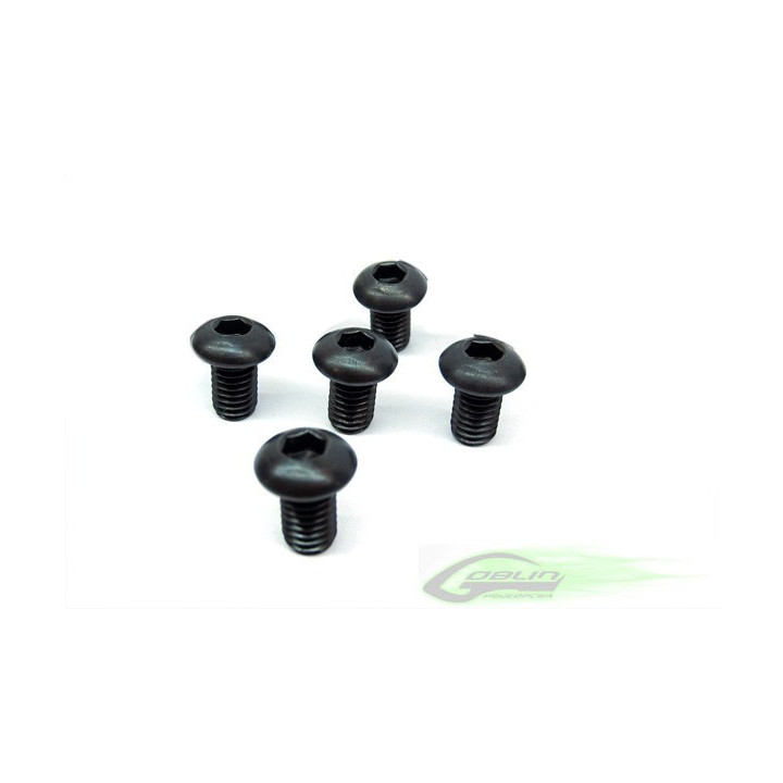 GB-HC122-S - DIN 12.9 Button Head Socket Cap M6x10 (5pcs) Goblin