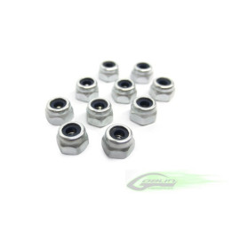 GB-HC206-S - Metric hex locknut Nuts M3 H4 (10pcs) Goblin