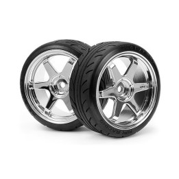 HI-4704 - PNEU DRIFT + JANTE TE37 CHROME S2 (HPI 4704) HPI Racing