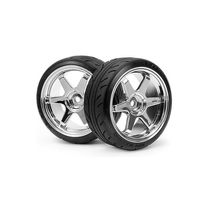 HI-4704 - PNEU DRIFT + JANTE TE37 CHROME S2 (HPI 4704) HPI Racing