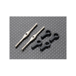 HO-HPTB002 - Titanium Turnbuckles (M1.8 x 39mm)- 2 pcs Trex 450 FBL Heli Option