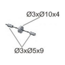 MK-04273 - Carbon belt tensioner LOGO 600 (04273) Mikado