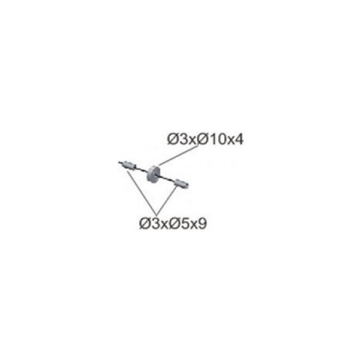 MK-04273 - Carbon belt tensioner LOGO 600 (04273) Mikado