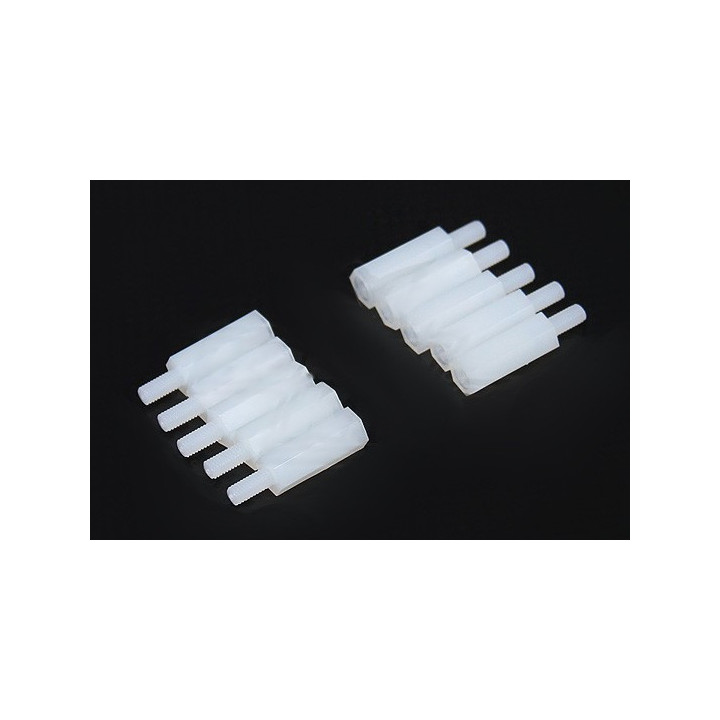 5.6mm x 21mm M3 Nylon Threaded Spacer...
