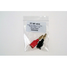 DT-MF-4035 - Single 4mm Male to 4 x 3.5mm Female Adapter (1 set)