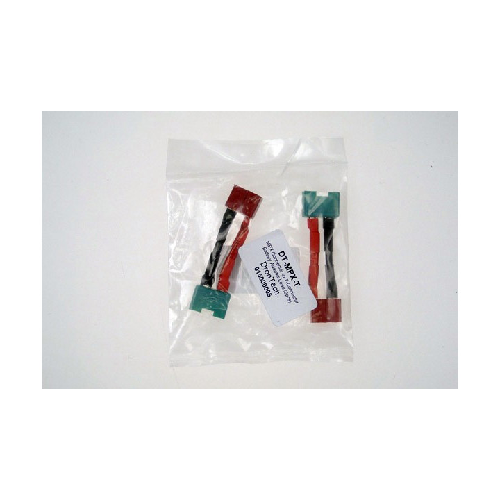 DT-MPX-T - MPX Connector to T-Connector Battery Adapter Lead (2pcs)