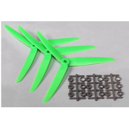 DT-PROP7035-GN - Three Blade 7x3.5 Propellers Green (3pcs)
